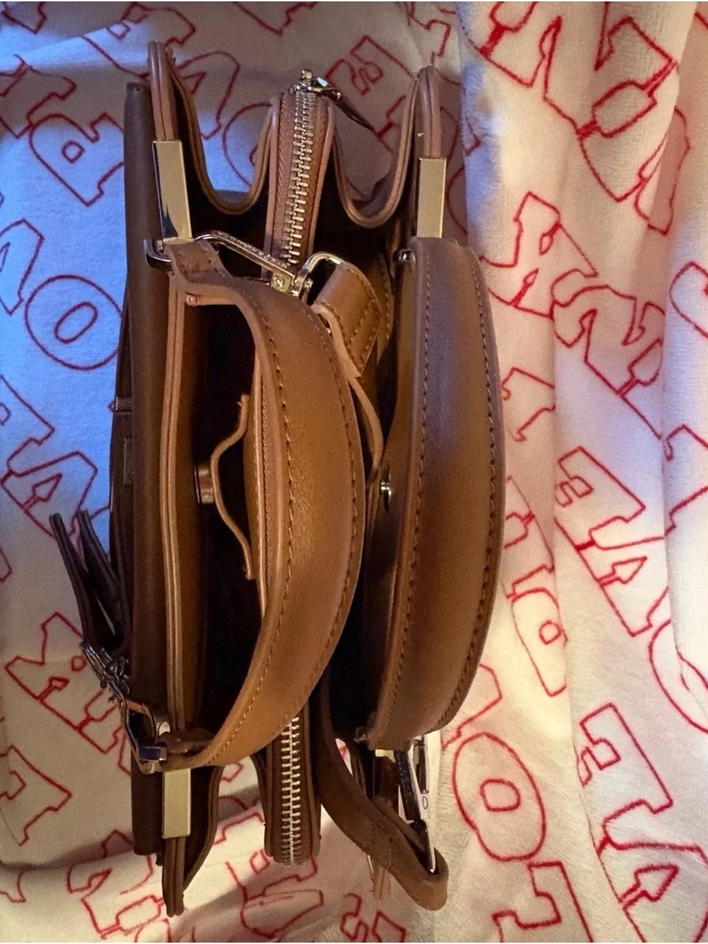 Steve Madden Nutshell BMATTE02 Crossbody Satchell With Matching Card Case